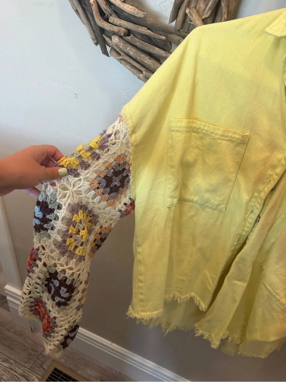 POL Light Yellow Cotton Jacket